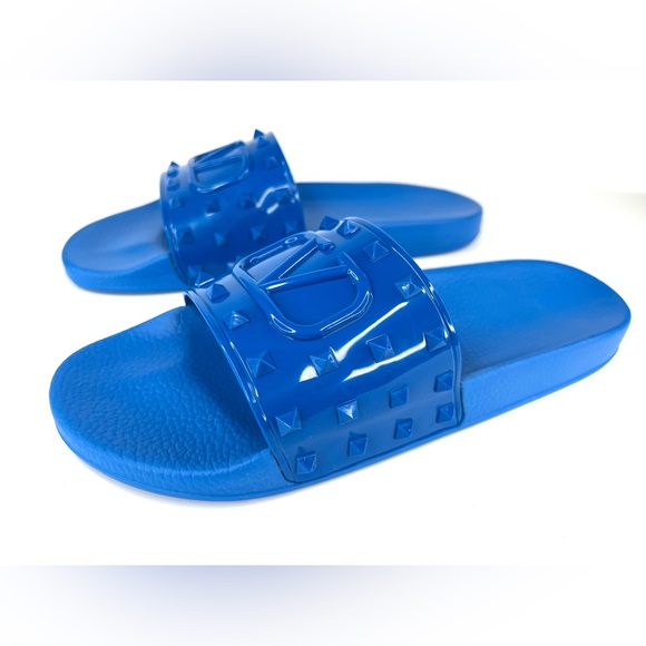 VALENTINO GARAVANI VLogo ROCKSTUD Logo Rubber Slide Men Sandals EU 46 - US 13 - Picture 13 of 13